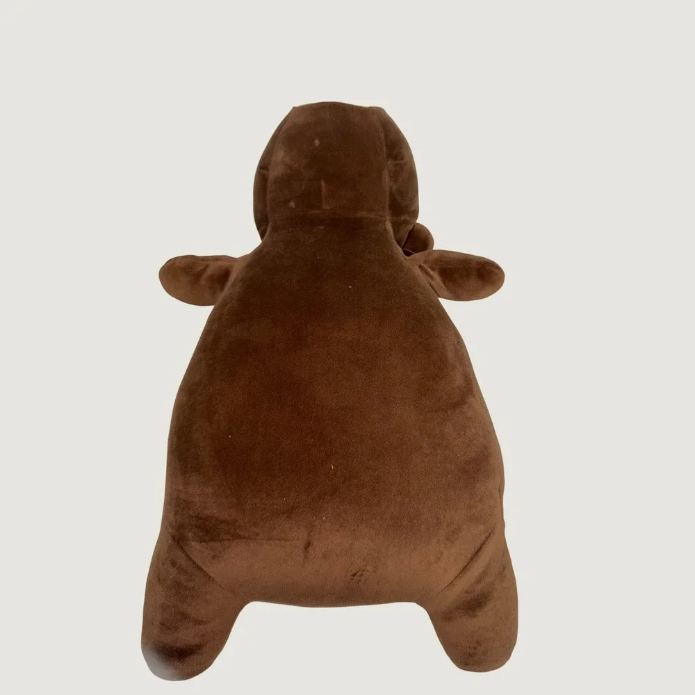 Pillowfort Weighted Plush Bear Brown Stuffed Animal Sensory Throw Pillow 17 Inch